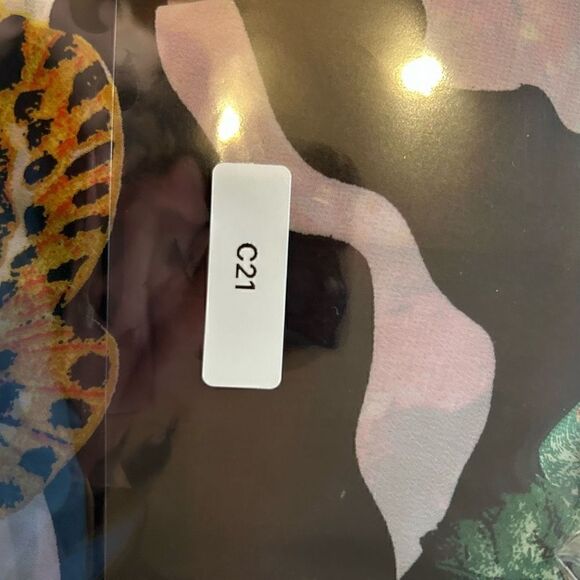 Zebra flower multi print sheet polyester tank mini dress cover up small - Picture 7 of 7